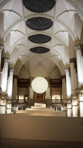 Stockholm, İsveç - 6 Kasım 2018: İç Nordic Müzesi. Kültürel Tarih ve Etnografya, İsveç için adanmış.