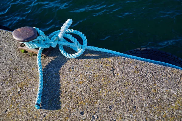 Textura de fundo da corda marinha ou náutica enrolada — Fotografia de Stock