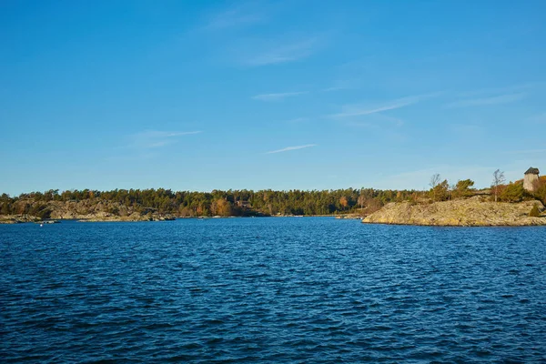 Morze Bałtyckie Spełnia Skały Sztokholmie Archipelag — Zdjęcie stockowe