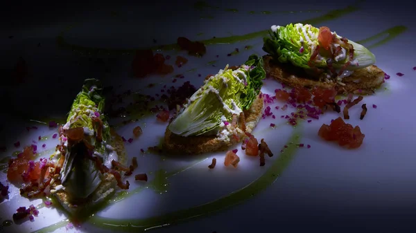 Caesar salad on table. Healthy food style — Stock Photo, Image