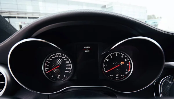 Close up modern car dashboard — Stock Photo, Image