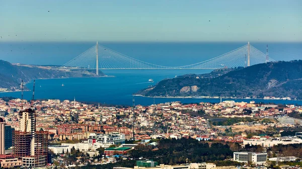 Terceira Ponte, Yavuz Sultan Selim Bridge — Fotografia de Stock