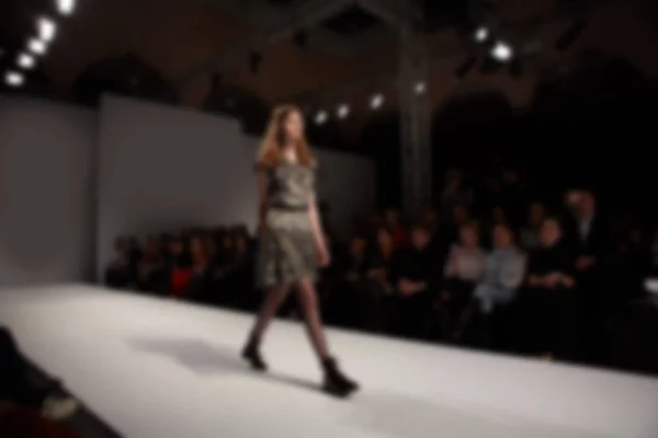 Fashion runway out of focus. The blur background. — Stock Photo, Image