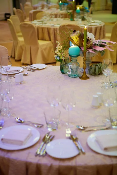 La table de réception de mariage de luxe — Photo