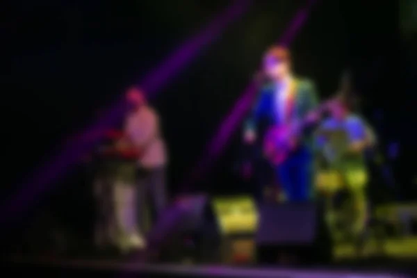 Música de blur rock abstracta en directo en el escenario del concierto — Foto de Stock