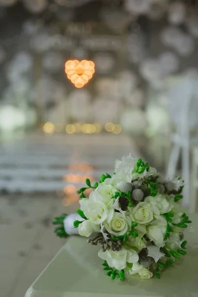 El ramo de bodas. De cerca. Fondo de boda . — Foto de Stock