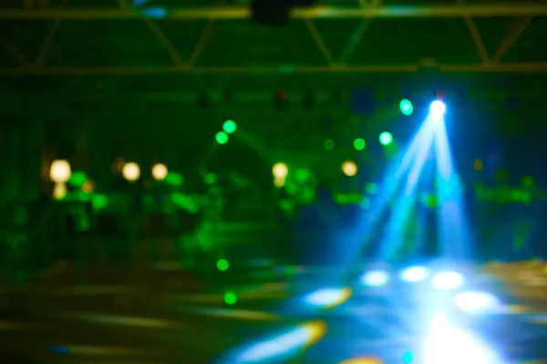 Blurred lights on stage, abstract image of concert lighting — Stock Photo, Image