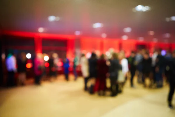 Resumen personas borrosas en conferencia de prensa evento, concepto de negocio — Foto de Stock