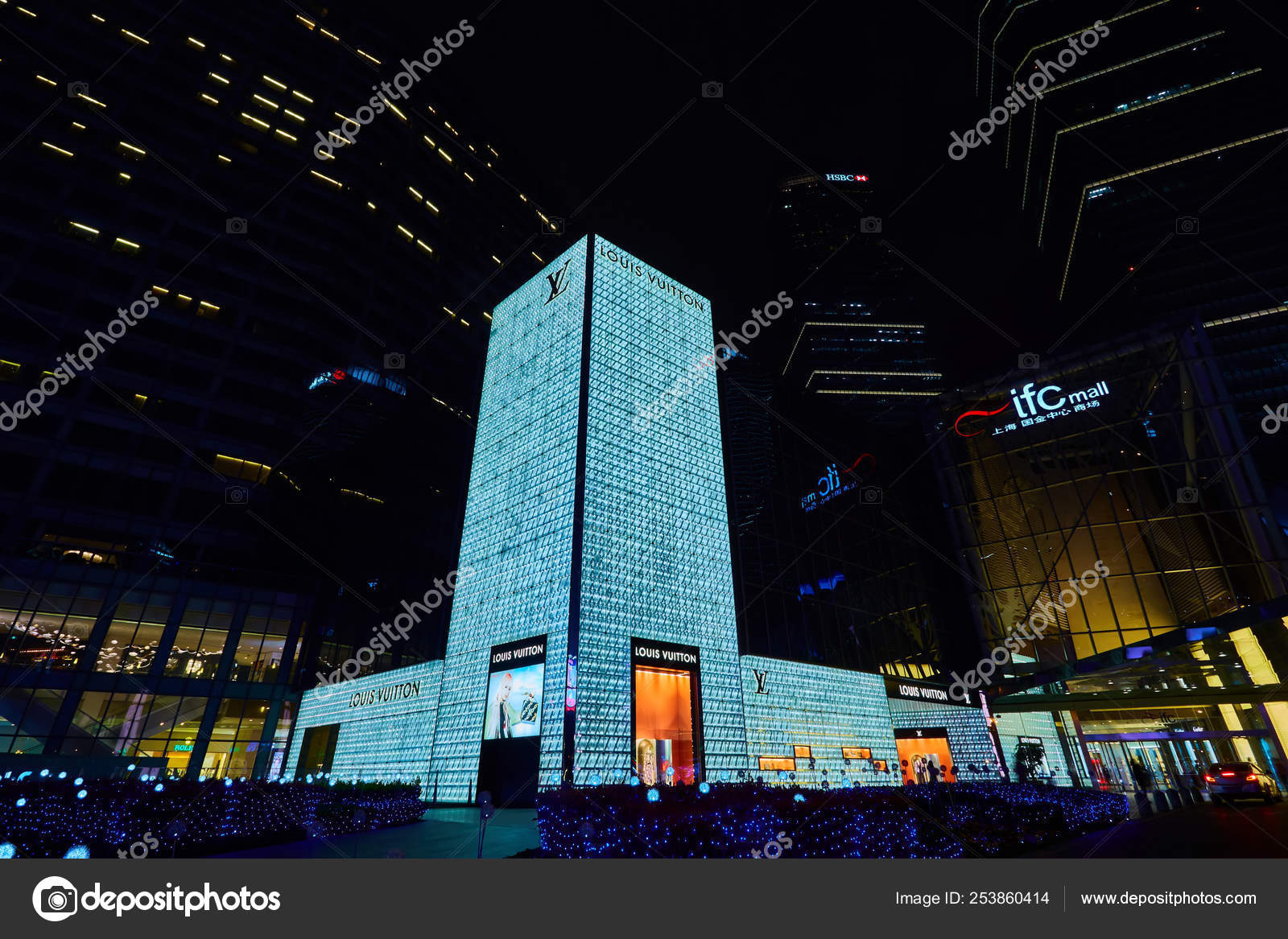 Shanghai, China March 12, 2016: Exterior of a Louis Vuitton