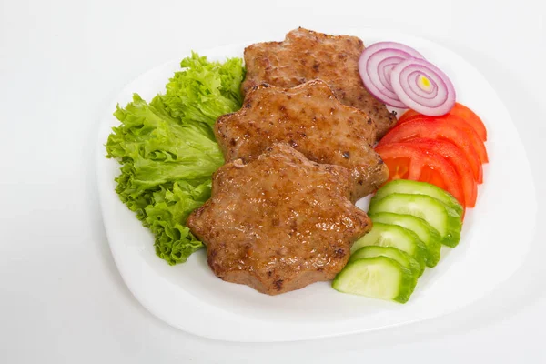 Comida Turca Kofte o Kofta. Albóndigas picantes Kebab o Kebap — Foto de Stock