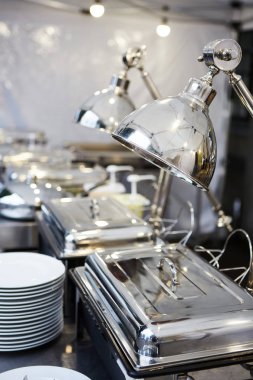 Catering gıda düğün konuklara hazır. Sığ DOF