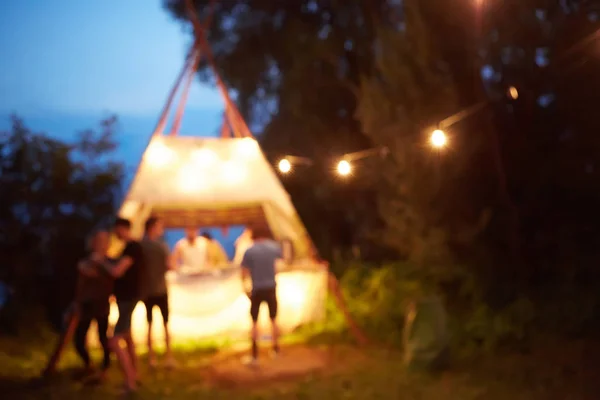 Festival Event Party med människor suddig bakgrund — Stockfoto