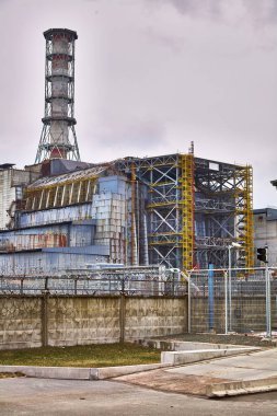 Çernobil Dışlama Bölgesinde Çernobil Nükleer Santrali