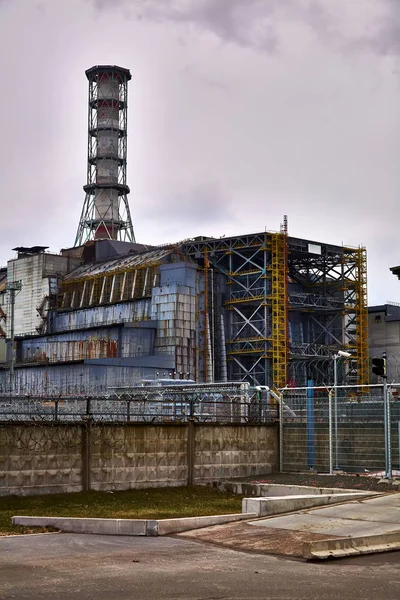 Kerncentrale van Tsjernobyl in de uitsluitings zone van Tsjernobyl — Stockfoto