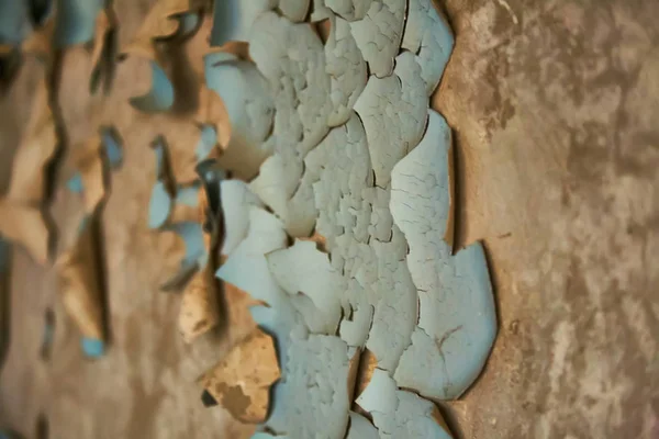 Peeling Farbe an der Wand nahtlose Textur. Muster aus rustikalem blauen Grunge-Material. — Stockfoto