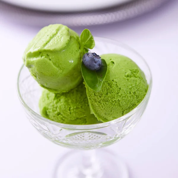 The Green Tea Ice Green. Shallow dof — Stock Photo, Image