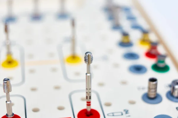 Dentist tools on the table. Sallow dof. — Stock Photo, Image