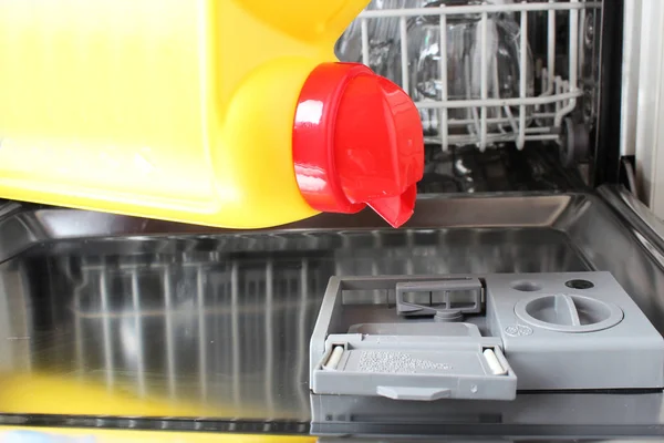 Порошок Посудомоечной Машины — стоковое фото