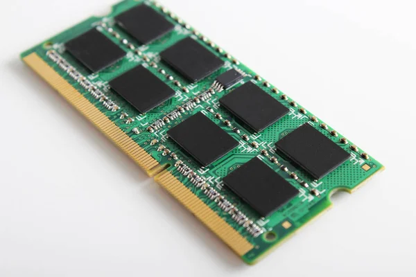 Memoria Microcircuito Computer Sfondo Nero — Foto Stock