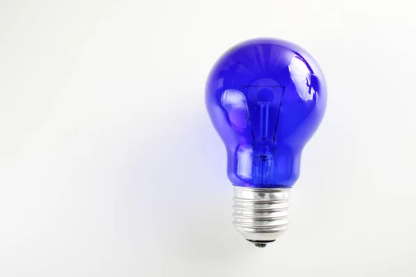 Lámpara Azul Sobre Fondo Blanco — Foto de Stock