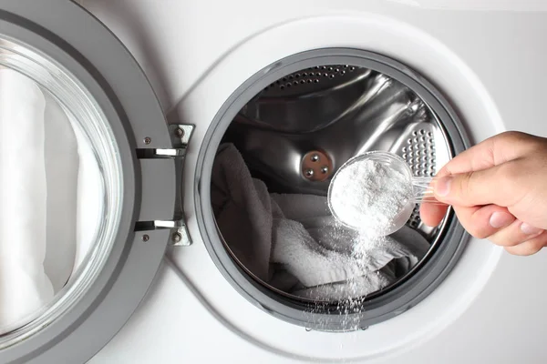 Toz Çamaşır Makinesi Yıkama Deterjan — Stok fotoğraf