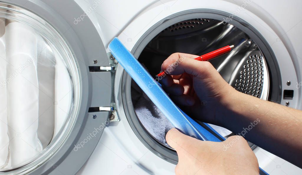 washing machine write blue folder diagnostics