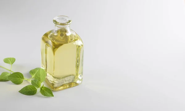 Sonnenblumenöl Gemüse Olivenöl Glasflasche — Stockfoto