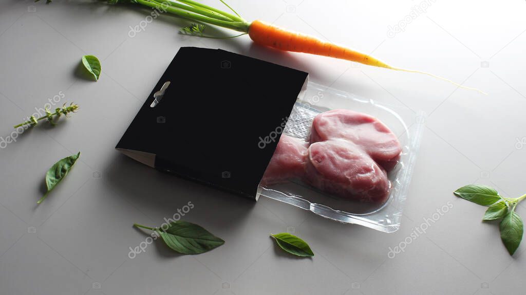 pork minion in packaging label mocap