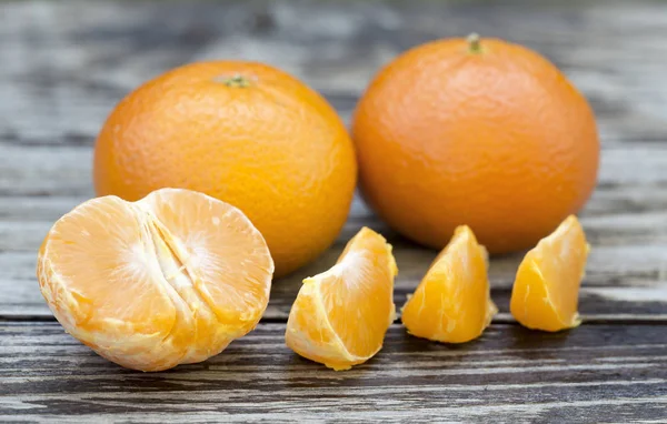 Vitamin c, fresh yellow mandarins — Stock Photo, Image