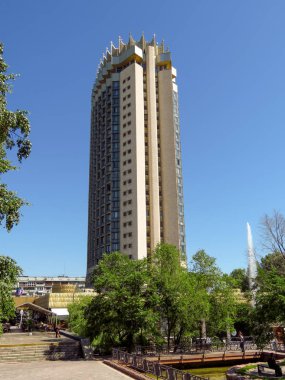 Almatı, Kazakistan - 6 Haziran 2018: Otel 