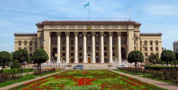 Almaty Kazakhstan June 2018 Panoramic View Old Square Government House — Stock Photo, Image