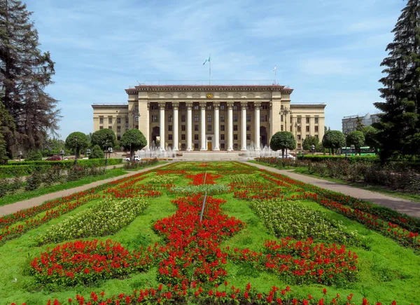 Almaty Kazakhstan June 2018 Panoramic View Old Square Government House — Stock Photo, Image