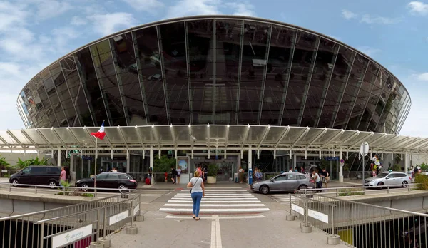 2018年7月14日 尼斯海岸机场航站楼 这是法国第三个最繁忙的机场 — 图库照片