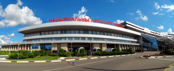 Minsk Fehéroroszország 2018 Július Minsk National Airport Egykori Minszk Neve — Stock Fotó