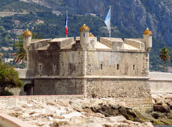 Mittelalterliche Zitadelle Von Menton Jetzt Ist Jean Cocteau Museum Menton — Stockfoto