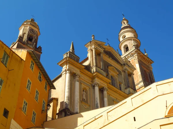 Basilique Michel Menton Menton Een Klein Kustplaatsje Aan Franse Rivièra — Stockfoto