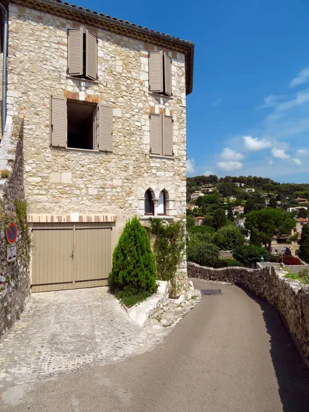 San Pablo Vence Hermoso Pueblo Fortificado Medieval Encaramado Estrecho Espolón — Foto de Stock