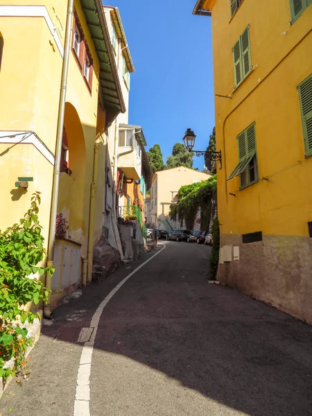 Medieval Street Old Town Menton France Menton Small Seaside Town — Stock Photo, Image