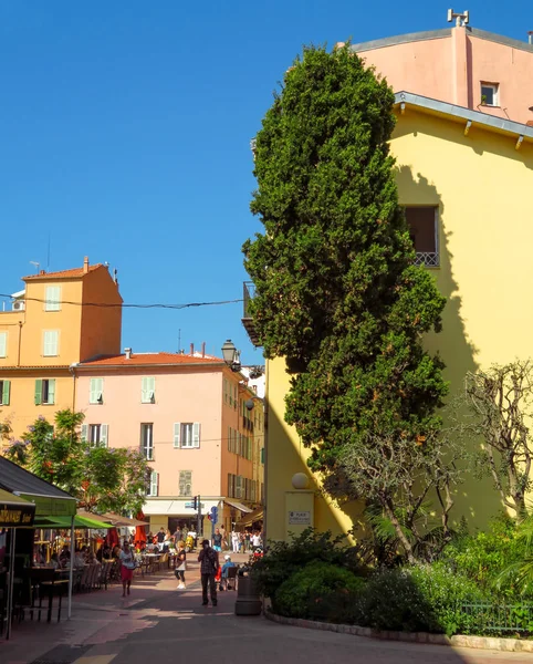 Menton Francia Junio 2018 Arquitectura Ciudad Menton Una Pequeña Ciudad — Foto de Stock