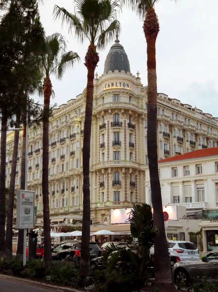 Cannes Frankrike Juni 2018 Natt Utsikt Över Berömda Hörnet Dome — Stockfoto