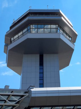 Minsk, Beyaz Rusya - 14 Temmuz 2018: Uluslararası Havaalanı Belarus Minsk Ulusal Havaalanı eski adı Minsk-2 olduğunu.