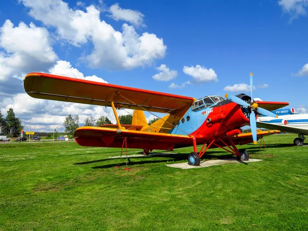 Minsk Bielorrusia Julio 2018 Avión Museo Aire Libre Antigua Aviación — Foto de Stock