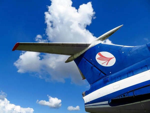 Minsk Bielorrusia Julio 2018 154 Tupolev Avión Museo Aire Libre — Foto de Stock