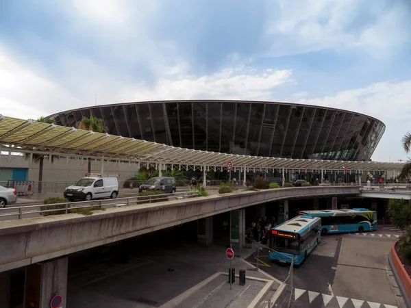 Nice França Julho 2018 Terminal Building Nice Cote Azur Airport — Fotografia de Stock