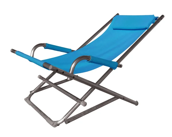 Chaise ligstoel - blauw — Stockfoto