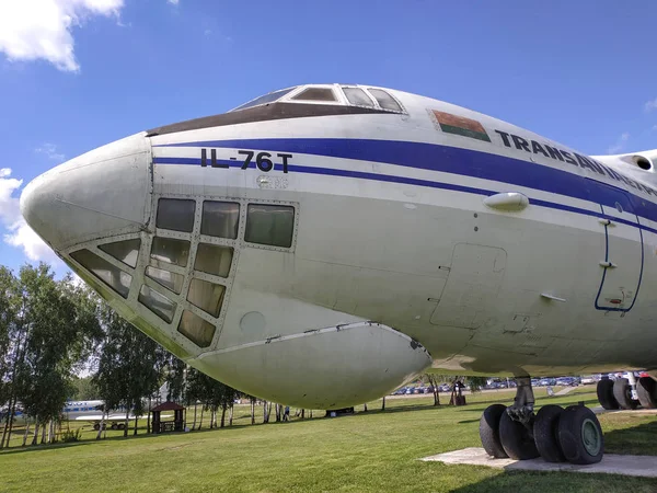 Minsk Bielorrusia Julio 2018 Ilyushin Aeronaves Museo Aire Libre Antigua — Foto de Stock