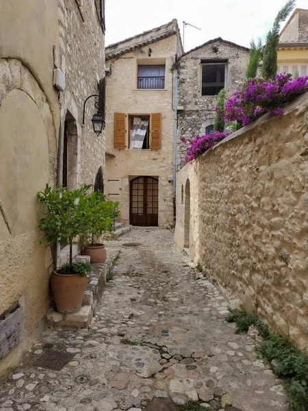 San Paolo Vence Bellissimo Borgo Fortificato Medievale Arroccato Uno Stretto — Foto Stock