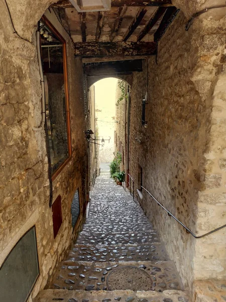 Saint Paul Vence Ist Ein Wunderschönes Mittelalterliches Befestigtes Dorf Auf — Stockfoto