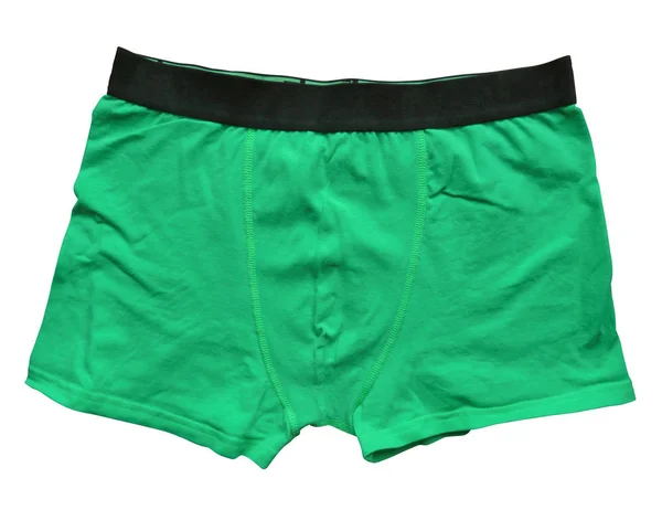 Männliche Unterwäsche isoliert - grün — Stockfoto