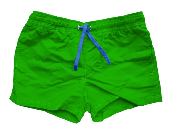 Grüne Sporthose Isoliert Auf Weißem Hintergrund Schneidpfad Inklusive — Stockfoto